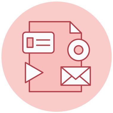 Mektup. Web simgesi basit illüstrasyon