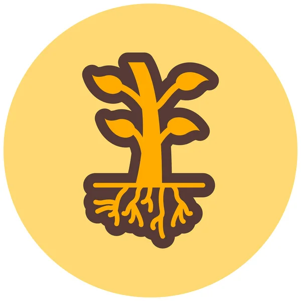 Pohon Ikon Web Ilustrasi Sederhana - Stok Vektor