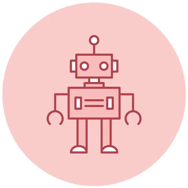 Een Robot Web Icoon Eenvoudige Illustratie — Stockvector