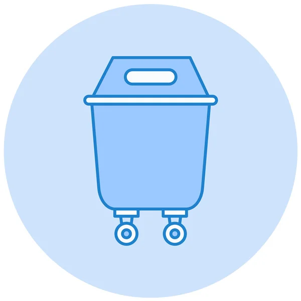 ゴミ箱だ シンプルなデザイン — ストックベクタ