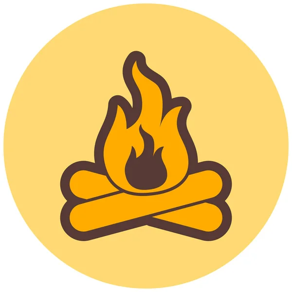 Feuer Flammenvektorsymbol — Stockvektor