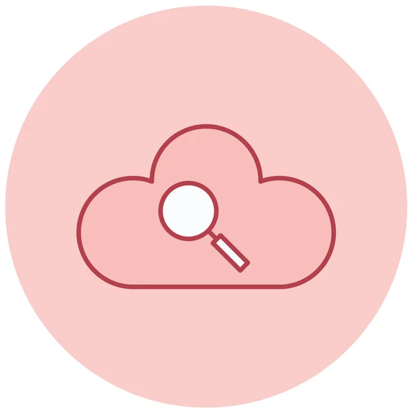 Nube Icono Web Diseño Simple — Vector de stock