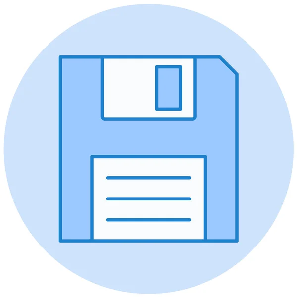 Floppy Disk Eenvoudige Illustratie — Stockvector