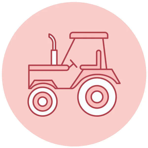 Traktor Web Symbol Einfache Illustration — Stockvektor