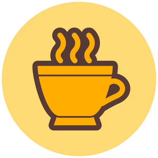 Taza Icono Web Ilustración Simple — Archivo Imágenes Vectoriales