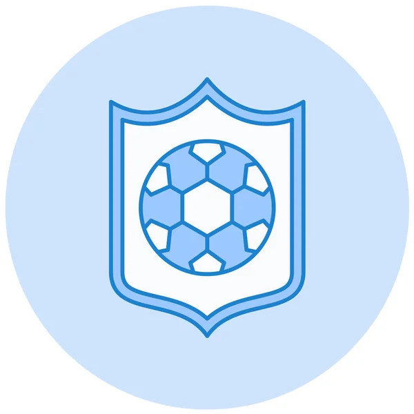 Fußball Web Symbol Einfache Illustration — Stockvektor