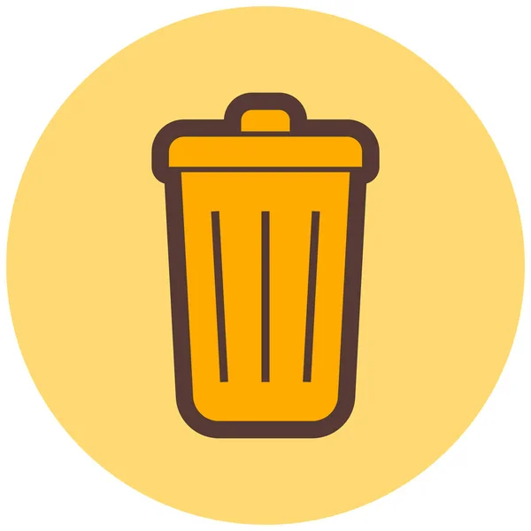 Trash Can Icon Vector Illustration — Stock Vector