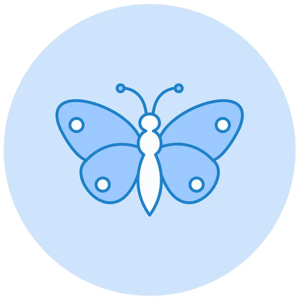 Метелик Веб Іконка Проста Ілюстрація — стоковий вектор