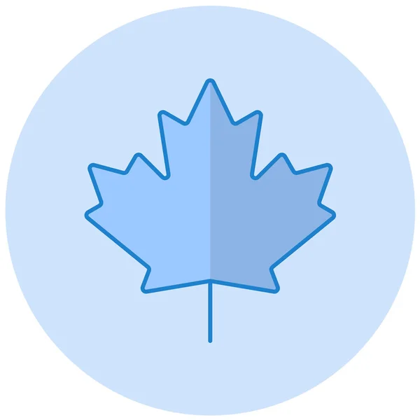 Maple Leaf Pictogram Vectorillustratie — Stockvector