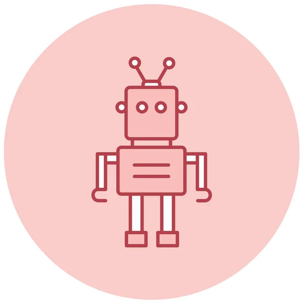 Een Robot Web Icoon Eenvoudige Illustratie — Stockvector