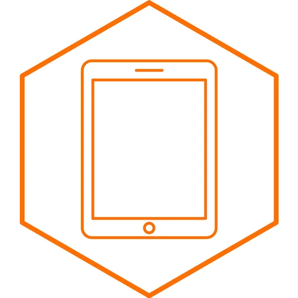 Icône Tablette Illustration Simple Des Icônes Vectorielles Tablette Pour Conception — Image vectorielle