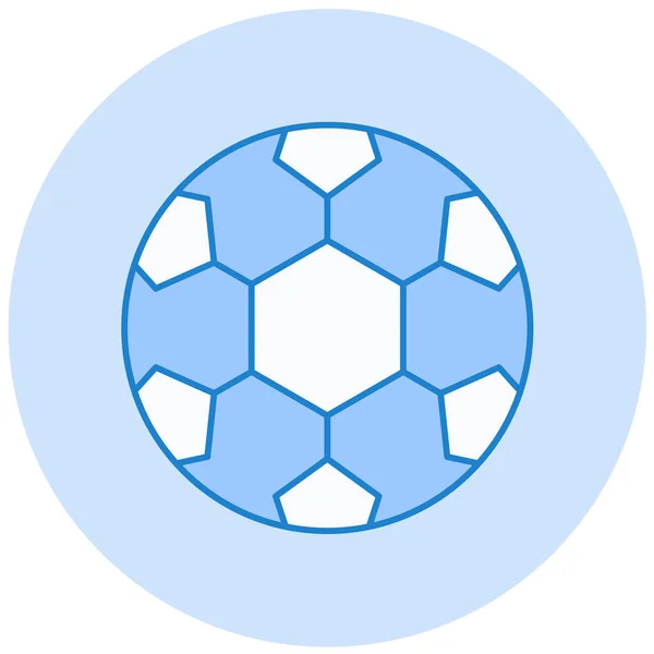 Palla Football Semplice Illustrazione — Vettoriale Stock