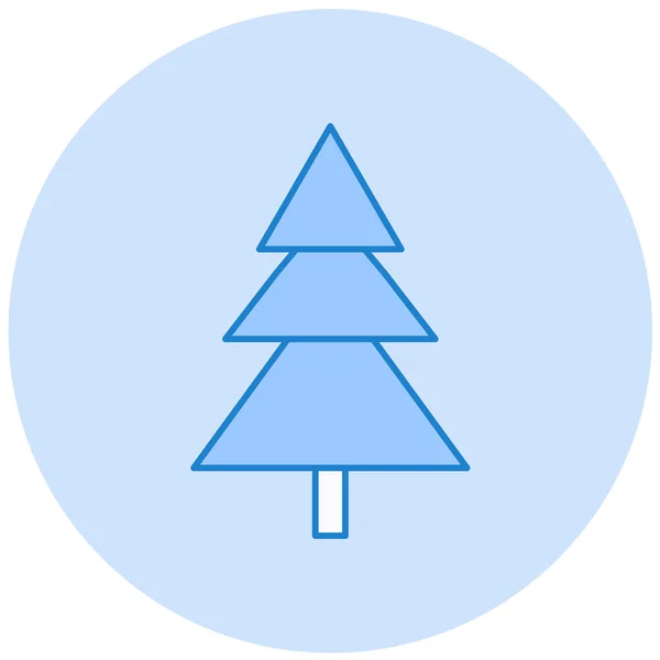 Christmas Tree Simple Illustration — Stock Vector