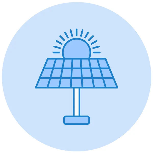 Solar Panel Modern Icon Vector Illustration — Vector de stock