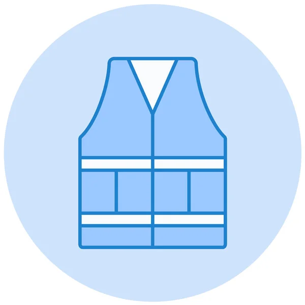 Vest Web Icon Simple Design — Stock Vector