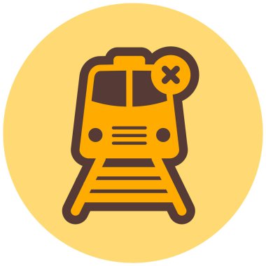 tren simgesi vektör illüstrasyonu