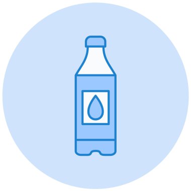 su şişesi simge vektör çizim