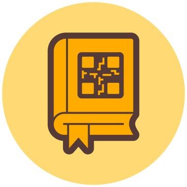 Kitap. Web simgesi basit illüstrasyon