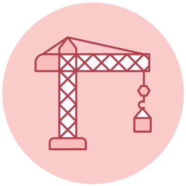 Vinç. Web simgesi basit illüstrasyon