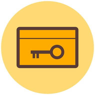 Kilit. Web simgesi basit illüstrasyon