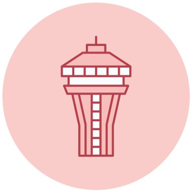 Modern bir yapı simgesinin vektör illüstrasyonu