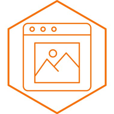 Web Tasarımı basit simge, vektör illüstrasyonu