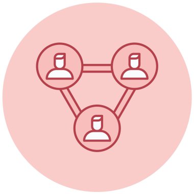 hiyerarşi. Web simgesi basit tasarım