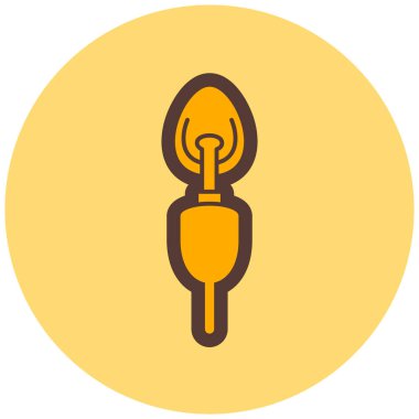 Fiş. Web simgesi basit illüstrasyon