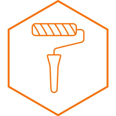 Boya silindiri ikonu. vektör illüstrasyonu