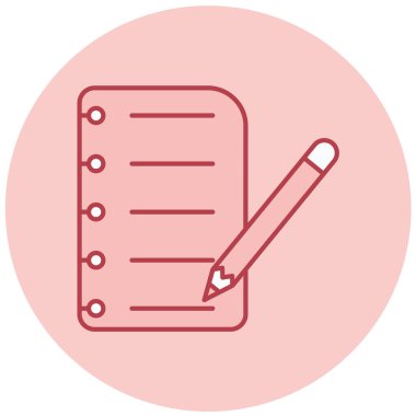 Not defteri. Web simgesi basit illüstrasyon