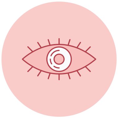 Göz. Web simgesi basit illüstrasyon