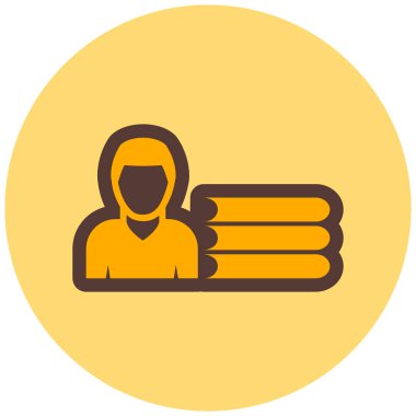 kullanıcı. Web simgesi basit illüstrasyon