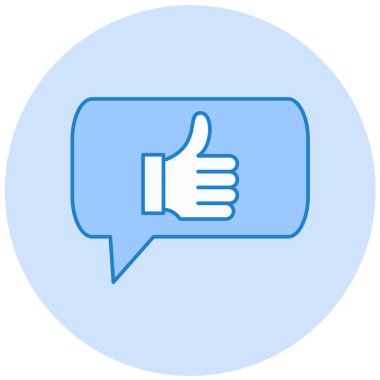 Bir sohbet simgesinin vektör illüstrasyonu