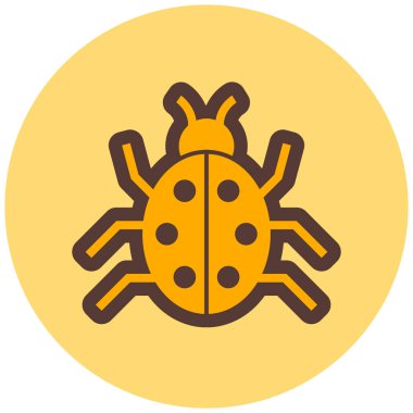 Böcek. Web simgesi basit illüstrasyon