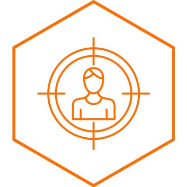 hedef simge vektör illüstrasyonu