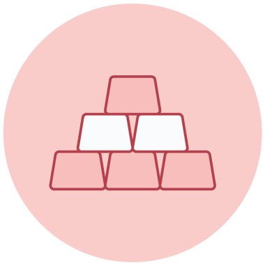 Bir çubuk simgesinin vektör illüstrasyonu