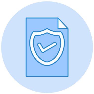 Kalkan. Web simgesi basit illüstrasyon