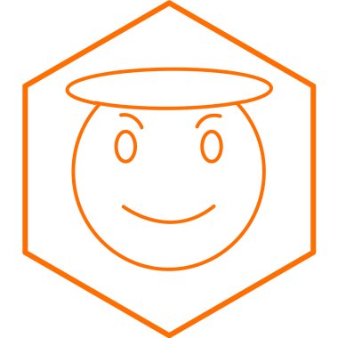 emoji simgesi, basit tasarım vektör çizimi