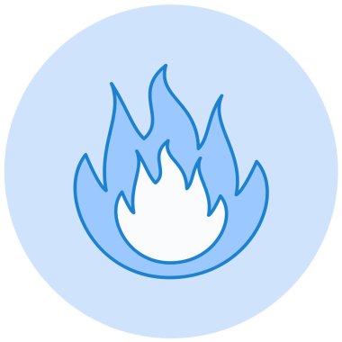 Ateş vektörü simgesini ateşle