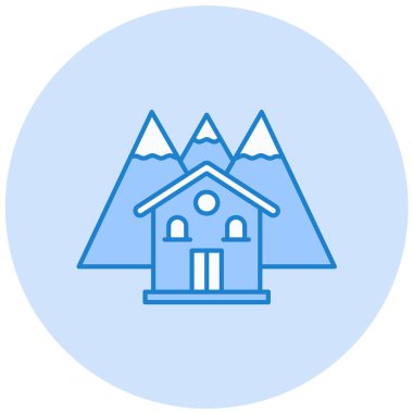 Ev. Web simgesi basit illüstrasyon