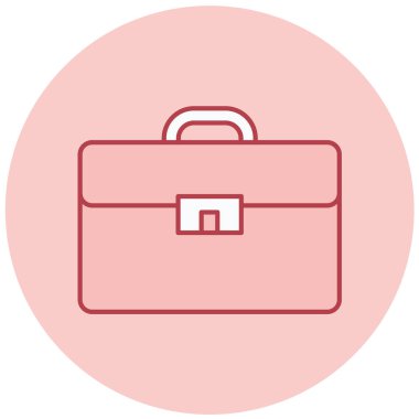 Çanta. Web simgesi basit illüstrasyon