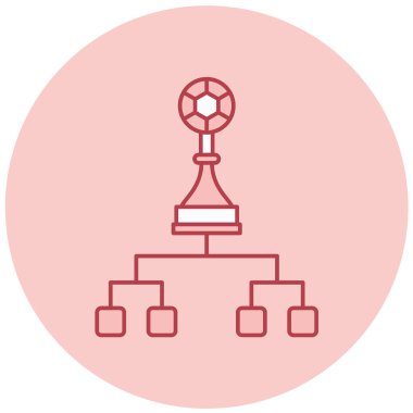 hiyerarşi. Web simgesi basit illüstrasyon