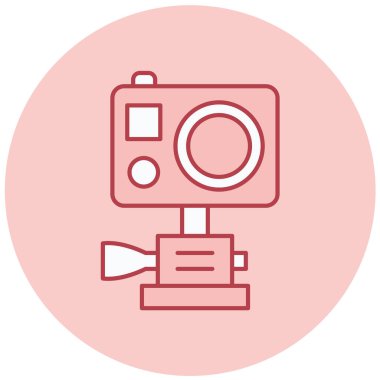 Kamera. Web simgesi basit illüstrasyon