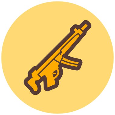 Bir silah simgesinin vektör illüstrasyonu