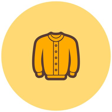 Ceket. Web simgesi vektör illüstrasyonu