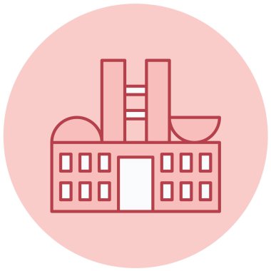 Eşsiz endüstri Web simgesi basit illüstrasyon