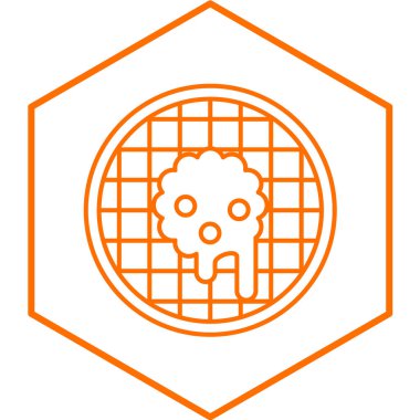 turuncu renkli güneş ikonu beyaz arkaplanda izole edilmiş. vektör illüstrasyonu