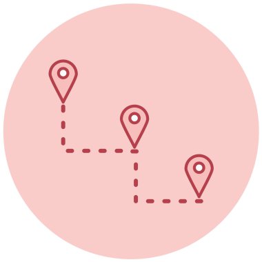 konum. Web simgesi basit illüstrasyon