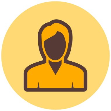 avatar. Web simgesi basit illüstrasyon