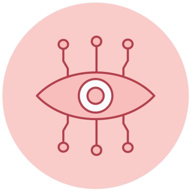 robot. Web simgesi basit illüstrasyon